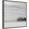 Lake of Fog and Trees by Nicholas Bell 16-in. W x 16-in. H. Canvas Wall Art Print Framed in Grey